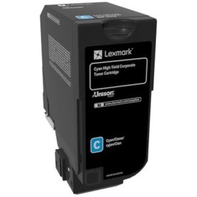 Lexmark 84C2HCE лазурен (cyan) оригинален тонер (84C2HCE)