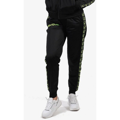 Pantalone Tricot Band čierna-fluo žltá