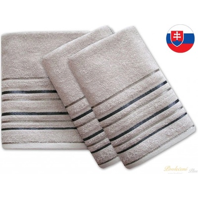 Praktik Textil Osuška Zara světle šedá 70 x 140 cm