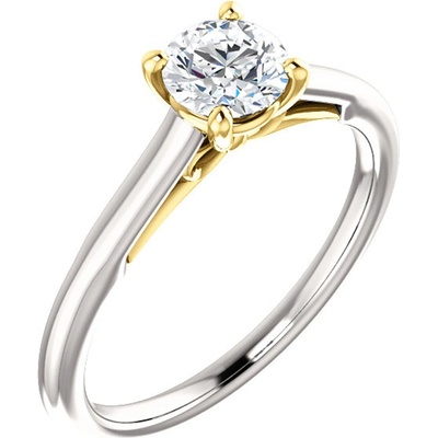 Blink-Blink Luxusný diamantový prsteň z bielo-žltého zlata 1206BzDS