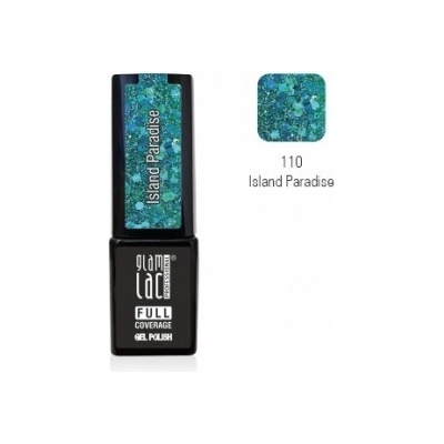 GlamLac Gel lak zelený 110 Island Paradise 6 ml