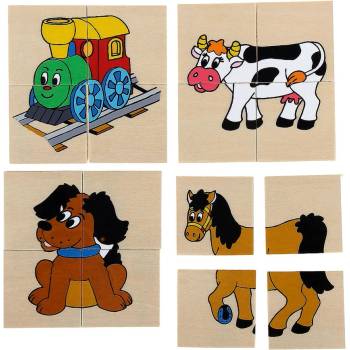 Woodyland Мини пъзел " Веселото влакче" (93003)