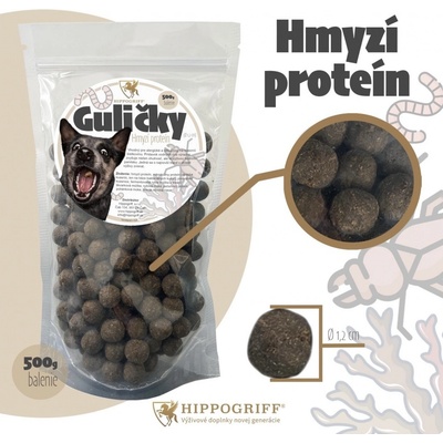 Hippogriff Guličky Hmyzí proteín 500 g