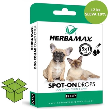 Herba Max Spot-on Dog & Cat 5 x 1 ml 12 ks