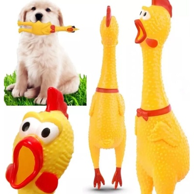 Woofy pískacia kura gumová 30 cm