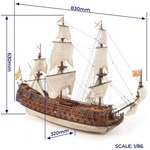 Occre Сан Фелипе 1: 86 комплект