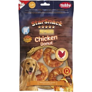 NOBBY Лакомство StarSnack 2в1 Barbecue Donut Chicken 110 гр / 5 бр - 5 см NOBBY Германия 50452