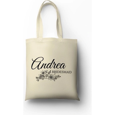 Plátěná taška s potiskem Bridesmaid natural