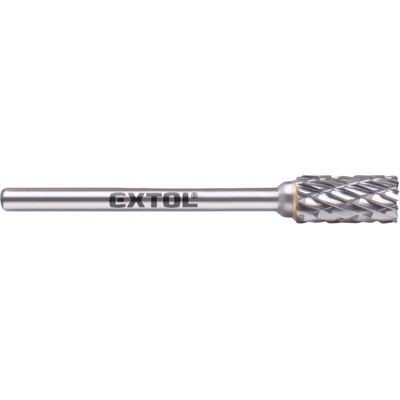 fréza karbidová, válcová s čelním ozubením, ⌀6x13mm, ⌀stopky 3mm, sek střední (double-cut)