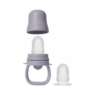 Bibs silikon cumlík na kŕmenie fossil grey