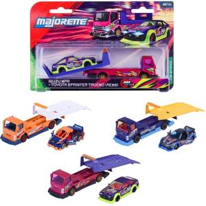 Majorette Метален камион с кола Majorette - JDM Legends Tuning Transporter, асортимент (8504103000)