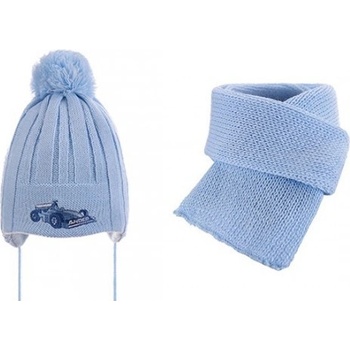 Harasim dětská čepice a šála modrá