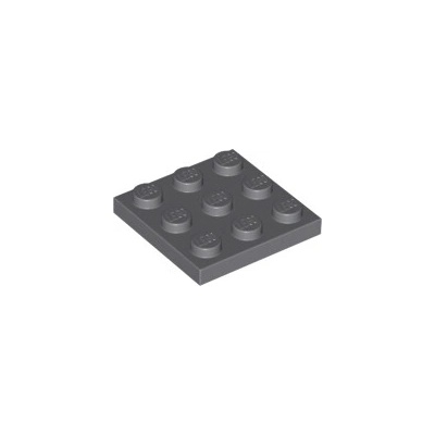 Lego 11212 Dark Bluish Gray Plate 3 x 3