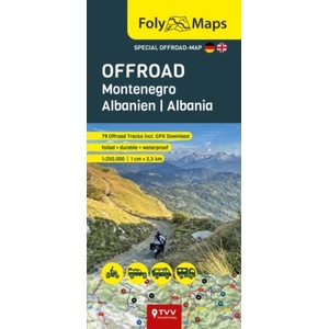 FolyMaps OFFROAD Montenegro and Albania 1: 250 000 (ISBN: 9783965990807)
