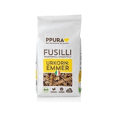 Ppura Fusilli těstoviny z italského emmeru pšenice 0,5 kg