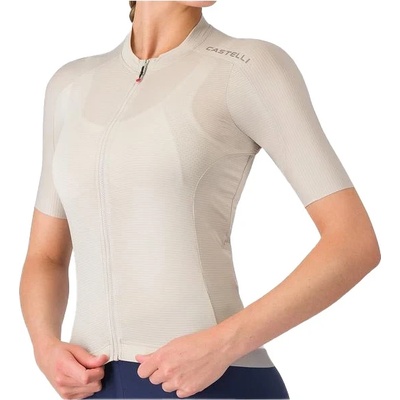Castelli Дамска фланелка с къс ръкав за колоездене Castelli Women's Espresso 2 Jersey Cycling jersey - Silver Moon - размер XL (156-2747-0616)