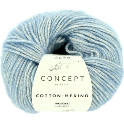 Katia Cotton Merino 131 světle modrá