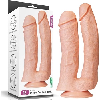 ostatní 12'' Реалистично Мега Двойно Дилдо