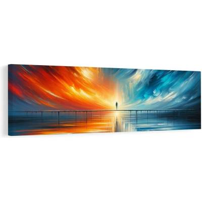 Obraz most světla mezi dvěma světy - 135x45