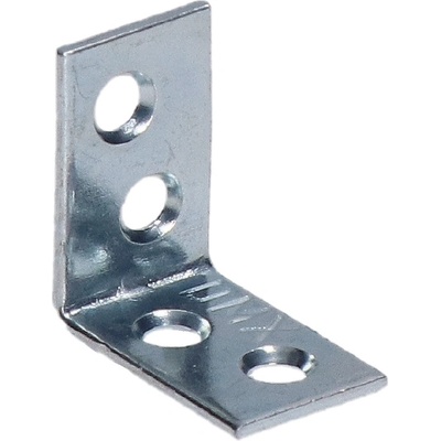 úhelník 25x25x17mm, 1,5mm, galvanicky pozinkovaný, díry průměr 4,5mm - v počte 4ks