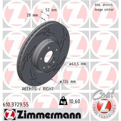 Brzdový kotúč ZIMMERMANN 610.3729.55 (610372955)