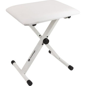 Revoltage KB2025WH Метален стол за пиано White (KB2025WH)