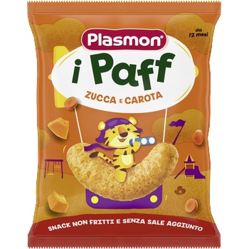 Plasmon Паф хрупанки морков и тиква 12м+ 15г