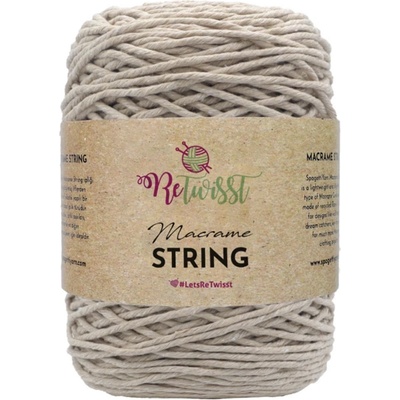 ReTwisst Macrame String 3 mm 08 béžová