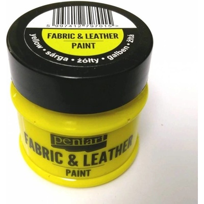 Kůže a textilní barva 50 ml žlutá