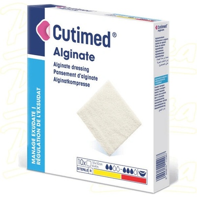 Cutimed Alginate alginátové krytí 10 x 10 cm 10 ks