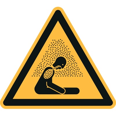 Značka Nebezpečentvo udusenia sa, ISO 7010, samolepka, , 200 mm, 10 ks