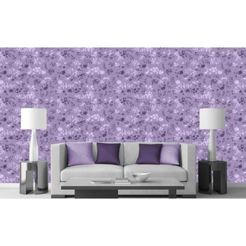 DIMEX ART s. r. o Луксозна флизелинова тапета лилав флорален фон