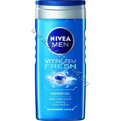 Nivea Душ гел Nivea Men Vitality Fresh Shower Gel, p/n NI-80800 - Душ гел за мъже за лице, коса и тяло с морски минерали (NI-80800)
