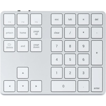 Satechi Безжична Bluetooth клавиатура за MacBook (сребрист) - Satechi Aluminum Bluetooth Extended Keypad (ST-XLABKS)