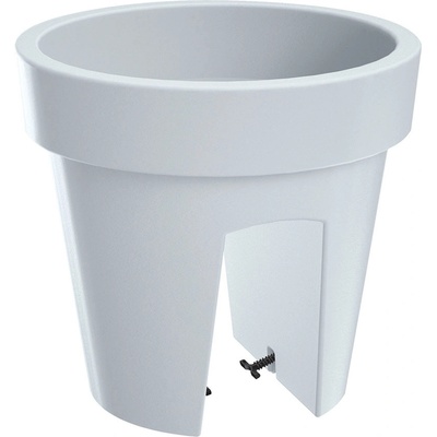 Květináč na zábradlí Lofly Railing bílá 24,5 cm 24,5 cm