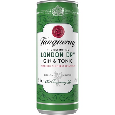 Tanqueray Gin & Tonic 6,5% 0,25 l (plech)