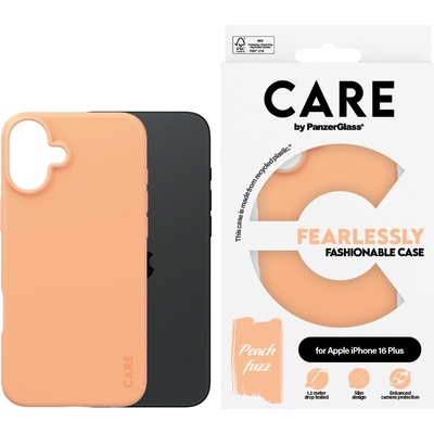 Panzer Гръб CARE by PanzerGlass Fashionable за iPhone 16 Plus - Peachy