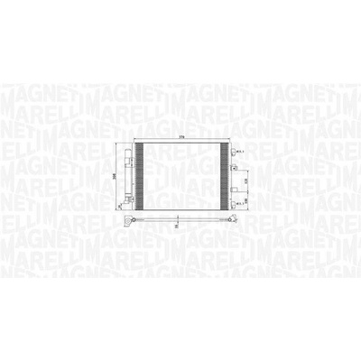 Kondenzátor, klimatizace MAGNETI MARELLI 350203773000