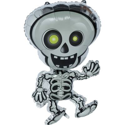Guirca Halloween fóliový balónek veselá kostra 65 cm