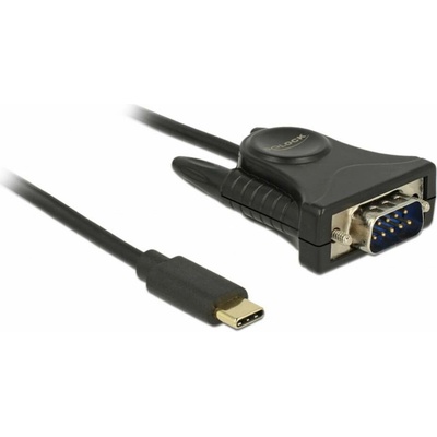 Delock 62964 USB-C - DB-9, 1,8m, černý
