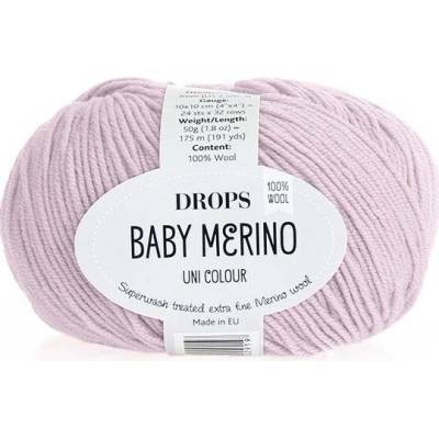 Příze DROPS Baby merino uni color 26 - světlá starorůžová