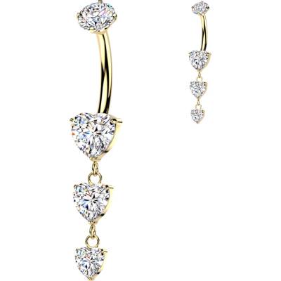 Šperky4U Visací piercing do pupíku TITAN TIT1736