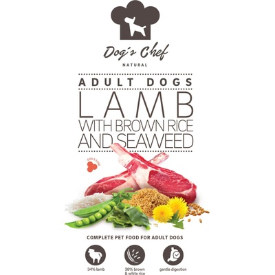 Dog’s Chef Lamb with brown rice and seaweed 2x 10 kg