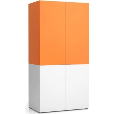 PLAN Kuchyňská policová skříň NIKA 1000 x 600 x 2000 mm oranžová