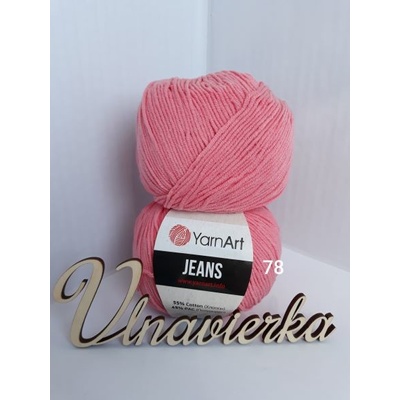 YarnArt Jeans 78 ružová sýta