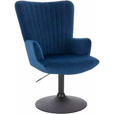 LuxuryForm Design Amadeo Velur na čiernom tanieri / modré