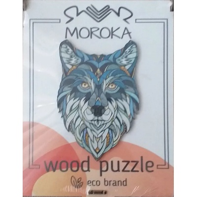 Дървен пъзел Вълк 80 части