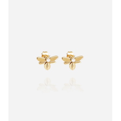 ZAG Bijoux Oceľové náušnice v tvare včely SEM25384-01WHT