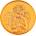 Macoins gold Златен медал Свети Йоан Кръстител