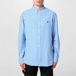 Ralph Lauren Gingham Poplin Slim Fit Shirt - Blue/White 001
